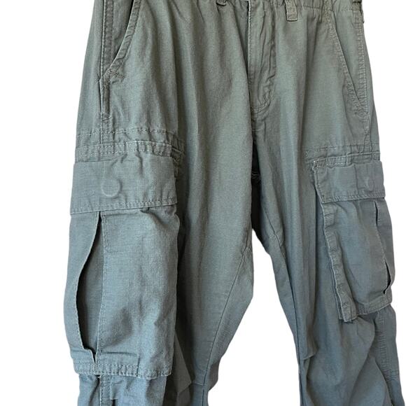 MNML VINTAGE CARGO PANTS OLIVE COTTON SIZE 28 - Picture 4 of 9